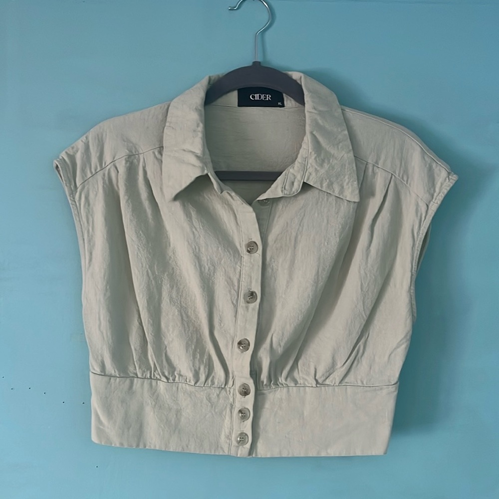 Light Green Summer Crop Top